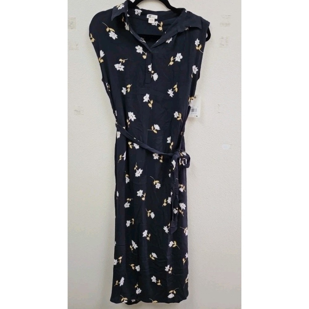 Billabong Sz M Midi Dress  Beachy  Boho Chic Coastal Core Surf Core NWT